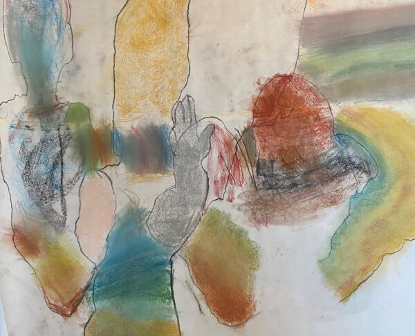 Detalj fra en tegning. Foto