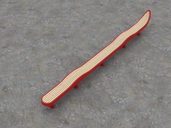 Illustrasjon av Hasans sittebenker "Hit og Dit" av arkitekt Mads Øien.