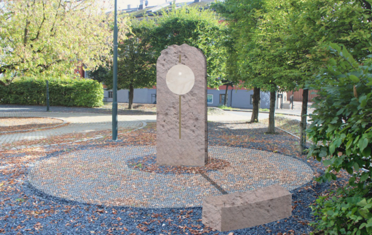 Skisse for skulpturen Gullringens Gerd av Sidsel Bonde