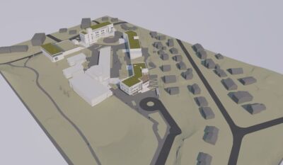 Illustrasjon av Engebråten skole.