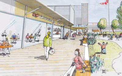 Illustrasjon av Furuset Torg Nord.