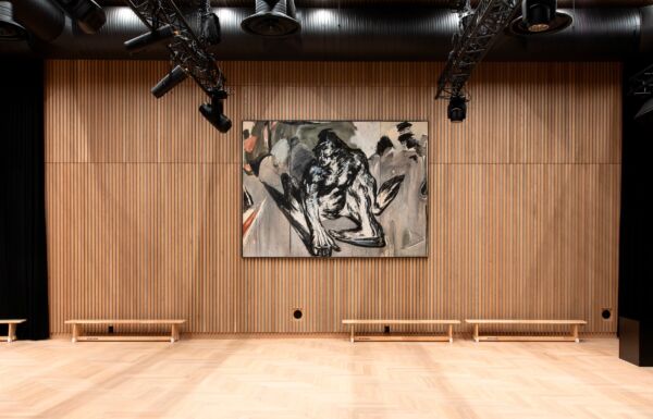 Foto av verk av Bjørn Ransve på Hartvig Nissen skole