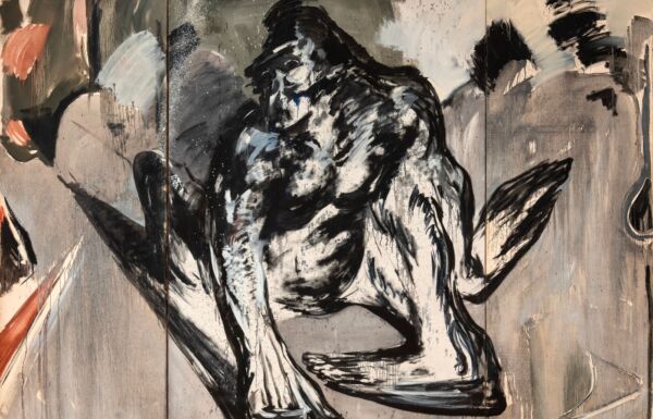 Foto av verket Stor ape av Bjørn Ransve