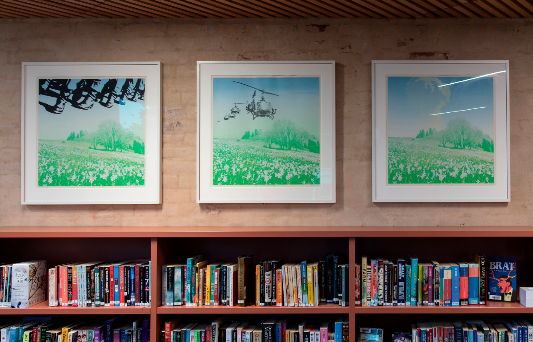 Verk av Per Kleiva på Hartvig Nissen skole. Foto.