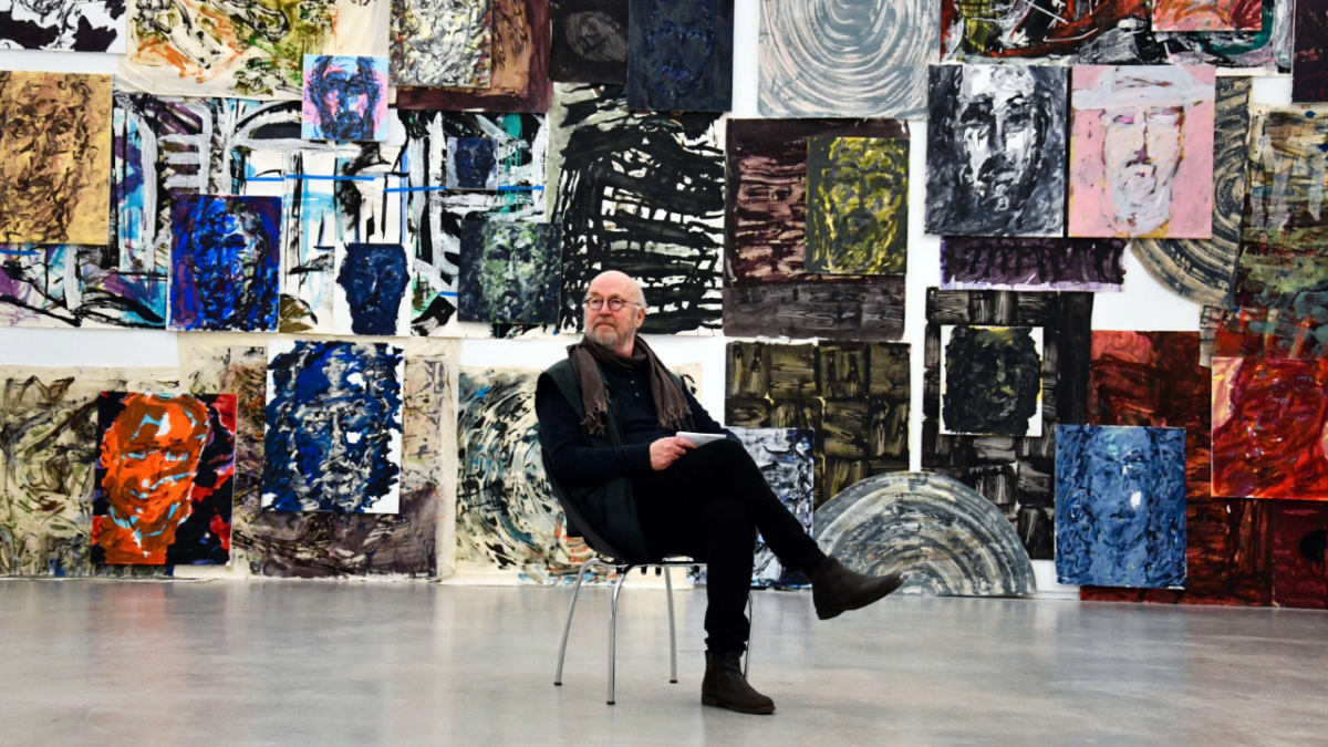 Tom Lid ved utstillingen 'Savn' på Sørlandets kunstmuseum, 2020- Foto av Sindre Haugen Mehl