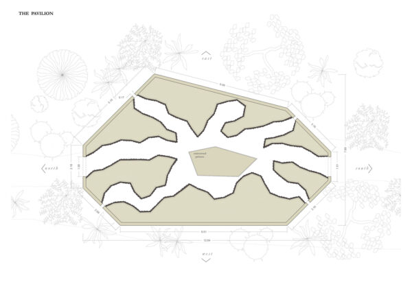 Tegninger av en labyrint form. Illustrasjon