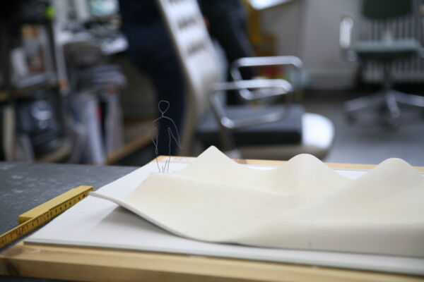 Foto av modell av Viel Bjerkeset Andersens Mellomlanding.