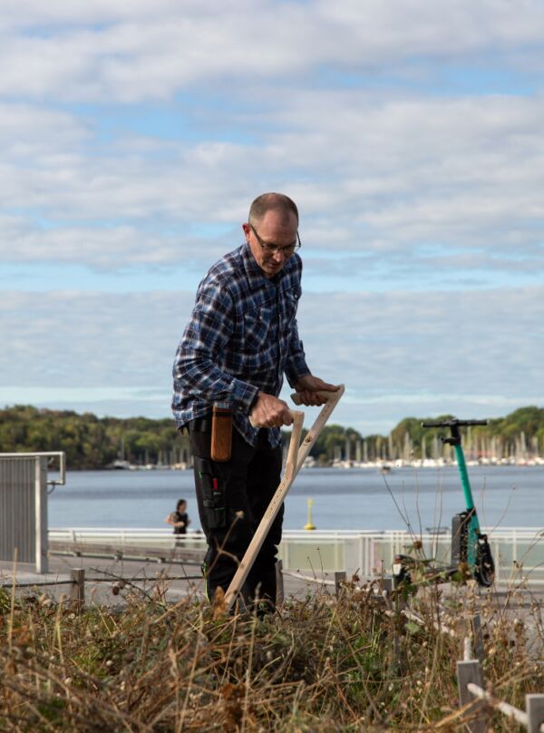 Foto fra slåing av enga rundt Moren av Tracey Emin