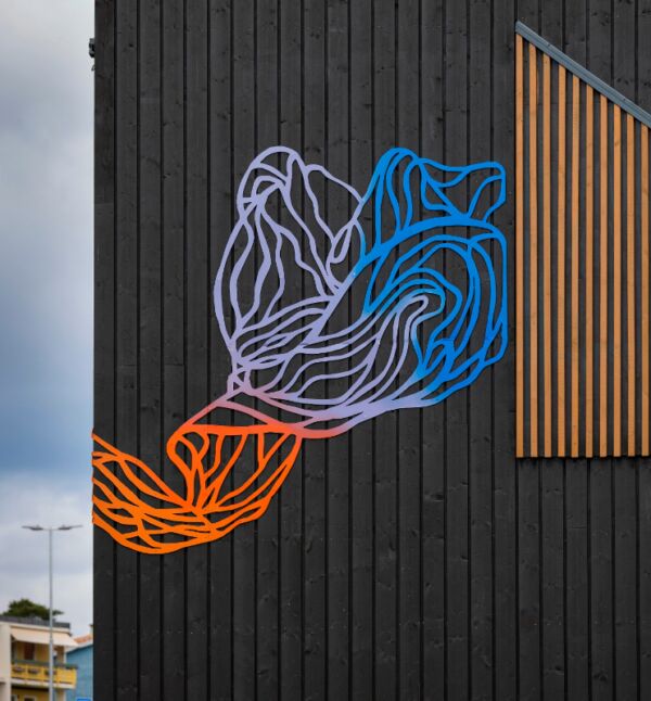 Foto av kunst av Lotta Grimborg på Mortensrud