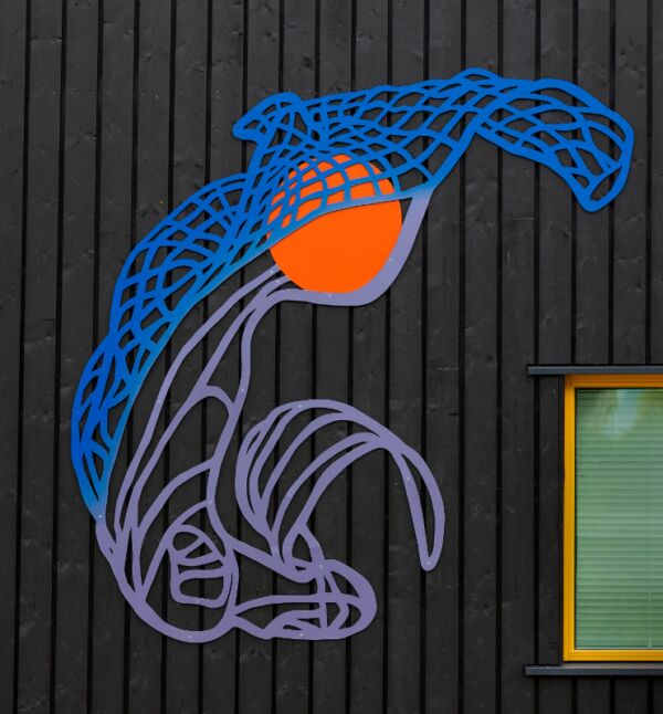 Foto av kunst av Lotta Grimborg på Mortensrud